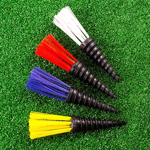 Net World Sports PliFix Grass Marking Carrot Tufts - 25 Pack Of Ground Marking Tufts - Available In Variety Of Colours