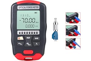 Duogalia Fiber Optic Tester Portable Fiber Light Meter FC/SC/ST Universal Interface Fiber Tester Built-in 15mW Visual Fault Locator (OPM&VFL) with 1pc FC to LC Adapter