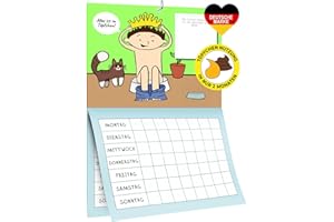 MARKETIFAR Töpfchentraining Kalender - Töpfchen Buch für Kinder mit Stickern, Krone und Diploma - Belohnungstafel für das Töpfchen Training - Ideal zum trocken werden!