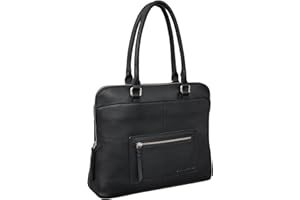 STILORD 'Lydia' Leather Business Bag for Women Ladies Briefcase Large Workbag Handbag for 13,3 Laptop and MacBooks Womens Shoulder Bag Genuine Leather
