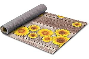 HomeLife Tappeto Cucina Antiscivolo Lavabile Made in Italy | Tappeto Passatoia al Metro PVC e Cotone con Stampa Colorata | Tappeto Cucina 280 cm in Vinile, Moderno e Decorativo con Fantasia Girasole
