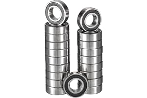 TUZUK 20 pièces de roulements à billes étanches 628-2RS, 8x24x8 mm, prélubrifiés en acier chromé, double joints caoutchouc, roulements à billes à gorge profonde 628RS