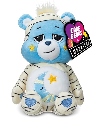 Care Bears Halloween Plüsch 'Spooky Sparkle Bear' – 22 Cm, Mit Kürbis-Bauchabzeichen, Weich & Kuschelig, Für Kinder Ab 4
