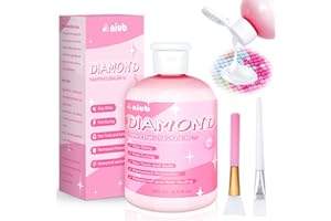 NIUB 250ML Diamond Painting Sealer Kit - 5D Diamond Art Paint Glue, Puzzle Glue - Dustproof, Waterproof - Non-Toxic, Quick Drying - Easy to Use Diamond Painting Glue Sealer（8.5 fl.oz）