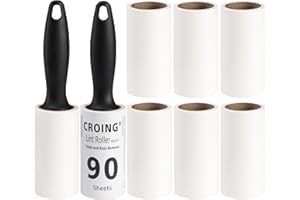 CROING 𝗥𝘂𝗹𝗹𝗶 𝗟𝗲𝘃𝗮𝗽𝗲𝗹𝘂𝗰𝗰𝗵𝗶 (720 fogli) Set Rulli Levapelucchi, Rullo di Lanugine, Rullo per pelucchi