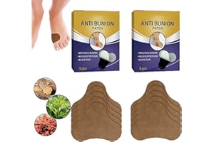 AUMUDE Strongjoints, cerotto anti alluce valgo, per alluce valgo, per alluce valgo, per alluce valgo, per alluce valgo e dita sovrapposte naturalmente (2 confezioni)