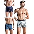 DAMENSCH Deo-Cotton Printed Underwear for Men Combo Breathable Inner for Men Cotton Trunks for Men Pack No-Marks Waistband Mens Underwear Moisture Wicking Underwear Pack of 3