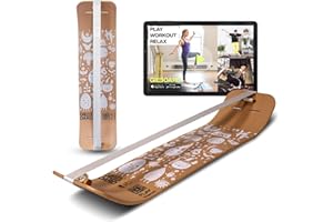 GIBBON Giboard Set - Play Black/White | Innovative Balance Board | Balance Trainer | Interactive Training with App | For Home & Travel | Ideal for Tricks & Workouts | Includes Slackline