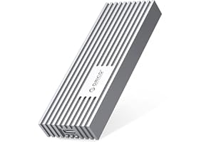 ORICO 20Gpbs Carcasa M.2 NVMe SSD USB-C USB3.2 Gen2x2 Adaptador Externo, Caja para Discos Duros PCIe M-Key/M+B Key 2230/2242/2260/2280 (Chaleco de Refrigeración, UASP, Trim, Máximo 4TB)-M233RG