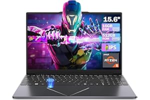 DREAMFYRE 15.6" Laptop PC 16GB DDR4 512GB SSD, AMD Ryzen 5 3500U Processor. Game/Office Laptop with Touch ID Support 2.4/5G WiFi Bluetooth USB 3.0 * 2, Audio Jack*1, HDMI*1,SD Slot*1.