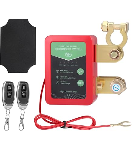 Battery Disconnect Switch Battery Kill Switch, Remote , 12V 240A, Smart ...