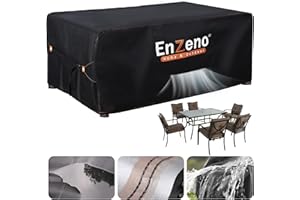 ENZENO Housses de meubles de jardin imperméables pour l'extérieur 125 x 63 x 74 cm