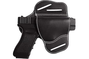 Gexgune Étui en Cuir IWB, étuis à Pistolet pour Ceintures Faites à la Main | Crêpe à 3 Fentes | Transport dissimulé Compatible avec la Plupart des Styles 1911 avec canons de 4 "/ 5"
