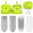 Heart Shaped Button Maker Interchangeable Die Mold 58 MM for Slide Rail Button Maker Machine Button Part Supplies Accessories for Pin Press Machine