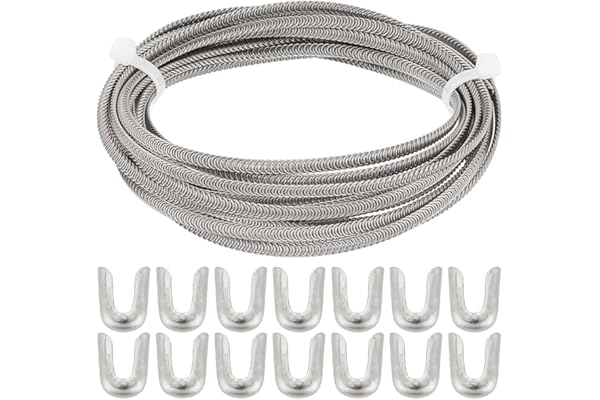 GORGECRAFT Kits de Deshuesado de Corsé de 5mX5mm Varillas de Modelado de Deshuesado de Corsé de Acero Plano con 20 Puntas de Hueso En Espiral de Acero Inoxidable Cubiertas de Alambre En Espiral Forma