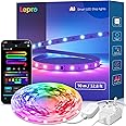 Lepro S1 AI Smart Rainbow LED Strip Light 10M, 30 LEDs/M, Music Sync, Works with Alexa & Google Home, WiFi Bluetooth App Voice Control, AI Lighting Design Assistant, MagicColor LED Lights for Bedroom