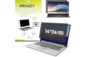 14 inch Laptop Privacy Screen Filter for 16:10 Widescreen Display, Lively Life Anti Glare Screen Protector for NoteBook, Laptop Monitor Screen Privacy Filter, UV and Blue Light Filter (14",16:10)