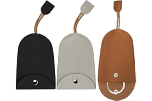 UTXN 3Pcs Car Key Holder Pouch Car Keycase Pull Type Key Covers Car Key Bag PU Leather Key Pouch Key Protection for Men Women New Car Gift