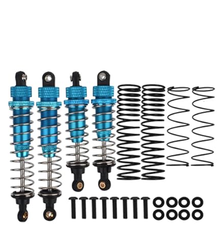 Amortisseur RC, Amortisseur Réglable à Ressort De 70 Mm Amortisseur En Métal RC Adapté Aux Voitures Traxxas Slash 2WD RC(Rouge) Accessoires De Voitures Miniatures