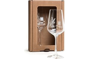 2 singende LIKE A KISS Gläser im Geschenkkarton | Küssler Song "LIKE A KISS" über QR Code abspielen | hochwertiges Glas | geeicht | Geschirrspüler tauglich