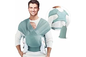 Plesuxfy Nouveau Porte-bébé à la Mo, Portage Bebe, léger, Respirant, Doux, Tout en 1 Porte-bébé Respirant Original