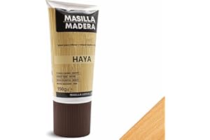 TECHZOCO Mastic bois de hêtre, idéal pour remplir et réparer le bois à l'intérieur, mastic prêt à l'emploi, remplisseur de trous, format tube, couleur hêtre, contient 150 grammes