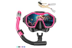 iParaAiluRy Maschera Snorkeling Maschera Subacquea Adulti con Maschera Antiappannamento e Snorkel, Maschera e Boccaglio Snorkeling per Snorkeling Nuoto e Immersioni
