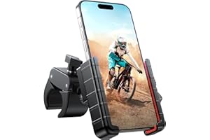 Miracase Handyhalterung Fahrrad:[2025] Universal Handy Halterung Motorrad Lenker für Scooter Ebike MTB Roller Rennrad,360° Bike Phone Holder Mount fit iPhone 17/16/15/14/13 Pro Max Samsung Smartphone
