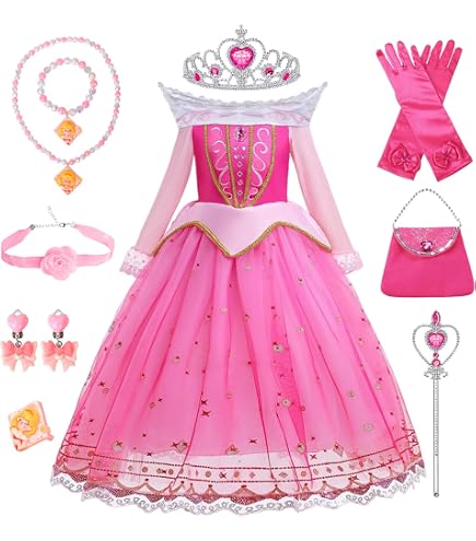 Costume Fille Halloween Déguisement Princesse Peach Fille - Robe Et
