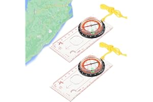 UESLWSER Ranger Compass Boy Scout Compass Hiking Navigation Compass Allround Navigation Compass Outdoor Compass Navigation Compass for Hiking for Camping Hiking Outdoor Survival Navigation Carry-on Accessories