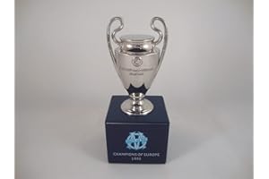 UEFA Mixte Cl 70mm Replique Olympique de Marseille Troph e UEFA Champions League 70 mm , Bleu - argenté, (7cm) EU