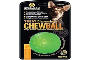 Starmark Jouet pour Chien Fun Balle Diamètre 7 cm M - Coloris aléatoire, Green