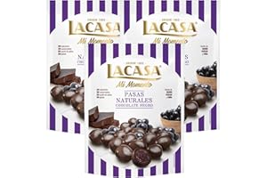 Lacasa Lote de 3x Bolsitas Mi Momento Pasas con Chocolate negro 150G