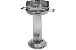 ACTIVA Holzkohlegrill Bavaria I Premium Holzkohle Grill aus Edelstahl mit hochwertigem & verchromtem Grillrost I Robuster Kohlegrill für ein einzigartiges Grillerlebnis