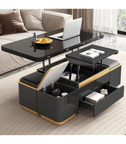 Guyii Höhenverstellbarer Couchtisch 120 Cm Lang Mi Produktbild-Vorschau 7