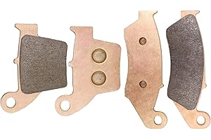 SOLLON Front and Rear Brake Pads for Honda CR250 CR250R 2002-2007, CR125R 2002-2007, CRF250R/ CRF250X/ CRF250RX 2004-2017, CRF450 CRF450R CRF450X CRF450RX 2002-2020