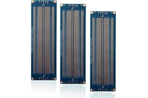 TREEDIX Treadax Universalplatine lötbar BreadBoard PCB Prototype Shield Board doppelseitig verzinnt vergoldete Löcher für Arduino Kit Raspberry Pi Shield Prototyping und Testen (Modell 1)