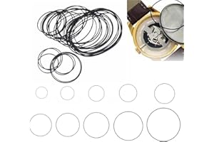 Ryaupy 200 Pcs Joints de Joint de Couverture Arrière de Montre, Joint d'étanchéité en Caoutchouc pour Montres, Joints Toriques de Remplacement D'outil de Réparation Montre pour Dos Montre (0.5mm)