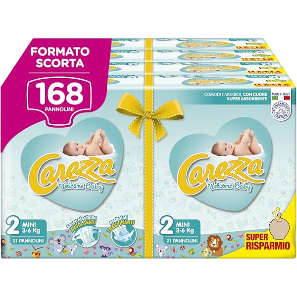 Pannolini PureBorn Taglia 2 (3-6kg) - 64 Pezzi, Ipoallergenici, In Bambù, Ultra Assorbenti - Foto 4