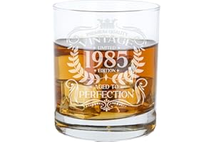 Always Looking Good Verre à whisky gravé pour homme - Vintage 1985 - Cadeau pour 40e anniversaire - Verre à whisky gravé - Bourbon Scotch Lowball