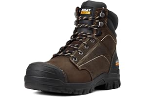 'ARIAT Women's Treadfast 6'' Waterproof Steel Toe Work Boot Western'