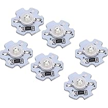 Fafeicy Perles De Lampe LED, 25pcs Puce LED Haute Puissance 200LM 3W 5V, Lampe SMD Ampoule Pour Luminaires De Bricolage, Panneaux Muraux 3D (Lumière Bleue
