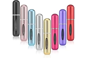 OBSGUMU Parfümzerstäuber Nachfüllbar, 8 Stück Mini Parfüm Abfüller Portable Parfum Zerstäuber für Unterwegs, Perfume Travel Bottle mit Fenster für Reise Handtasche, 5ml