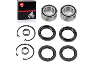 MOTO1988 Front Wheel Bearings & Seals Compatible with Honda Foreman 400 TRX400FW Foreman 450 TRX450 S/ES/FE/FM Foreman 500 Rubicon 500 TRX500 Rincon 650 TRX650 Rincon 680 TRX680 1995-2014