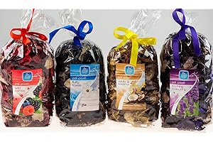 Pan Aroma Set Of 4 Pot Pourri Fragrance - Berries Fluffy Towels Vanilla Coconut Lavender