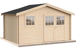 LECASETTEDILEGNO Casetta da giardino in legno per esterno 20 mq 400x500 pareti spessore 35mm MADE IN ITALY mod. RAVEL casetta in legno, rimessa attrezzi, deposito, box per esterni