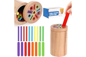 Lociban Giocattoli Ordinamenti Bambini 3 Anni, Giochi in Legno con Coperchio Magnetico e Borsa di Stoccaggio, Giochi Educativi, Giochi Classificazioni di Forme e Colori per Bambini, Regalo Bambino
