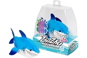 JOHN ADAMS Zhu Zhu Pets | Zhu Zhu Aquarium Toy Fish - Butch | Interactive, Collectible Pet with Sounds and Movement | Electronic Pets | Ages 4+, Blue & White