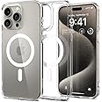 Spigen Ultra Hybrid MagFit Fodral kompatibel med iPhone 15 Pro Max -Vit