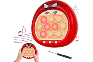 Fiotha Gioco Quick Push Bubbles, Pop It Elettronico, Quick Push Game, Gioco Elettronico Fidget, Push Pop Bubble Sensory Fidget Toy, Macchina da Gioco Puzzle Pop Regalo per Bambini e Adulti (Rosso)